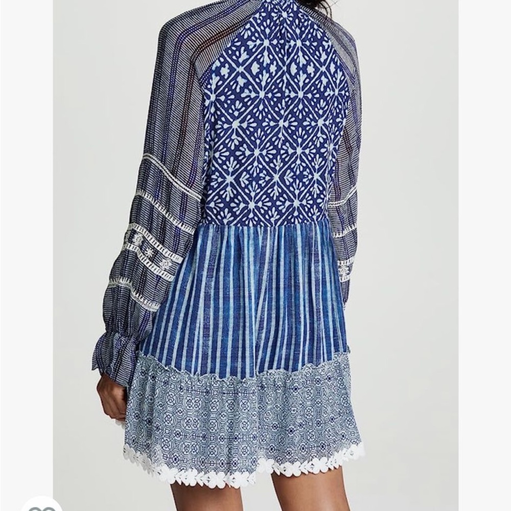 Hemant and Nandita blue tassel dress - Picture 4 of 4